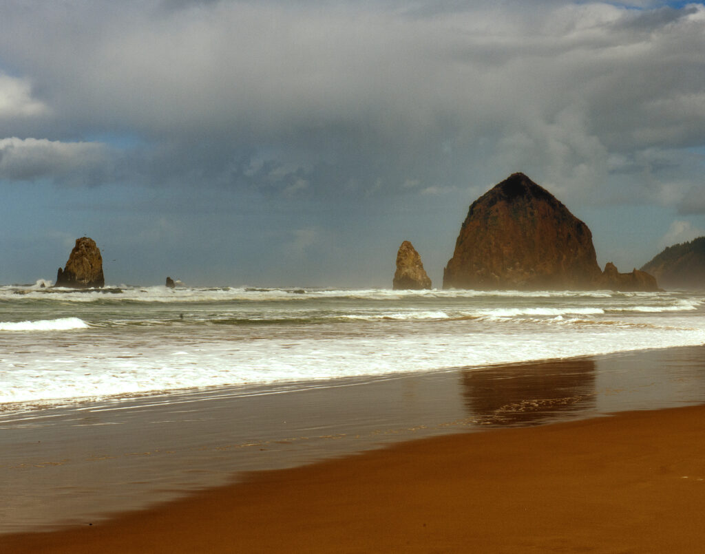 Sunset at Haystack Rock OR
